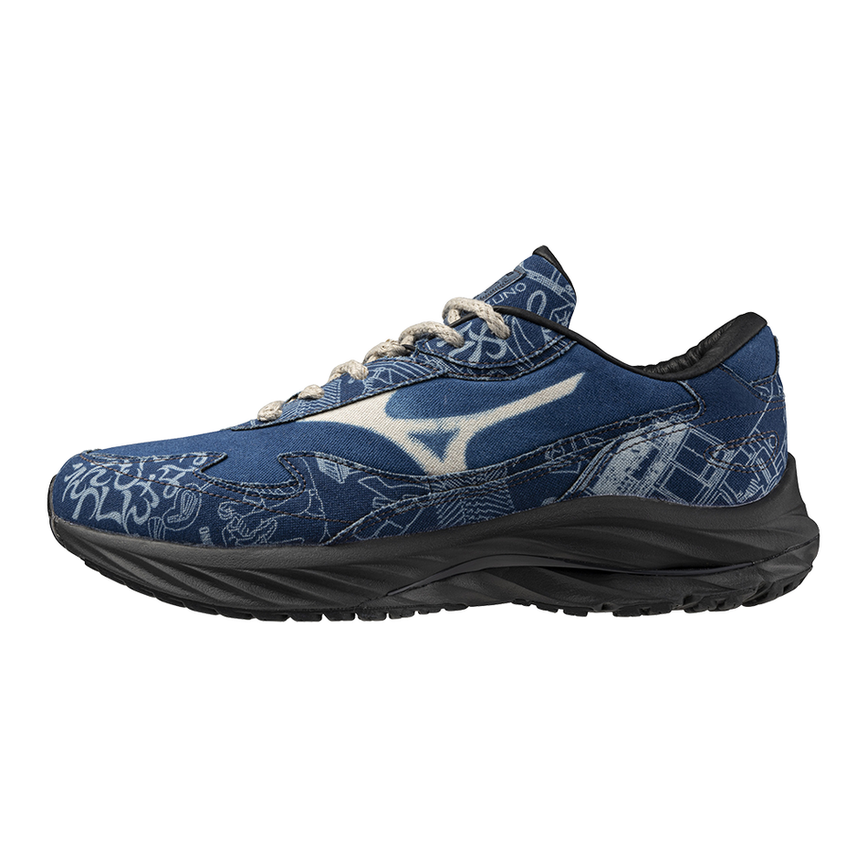 Mizuno WAVE RIDER &beta; DYED BY BUAISOU Mugen blue / White